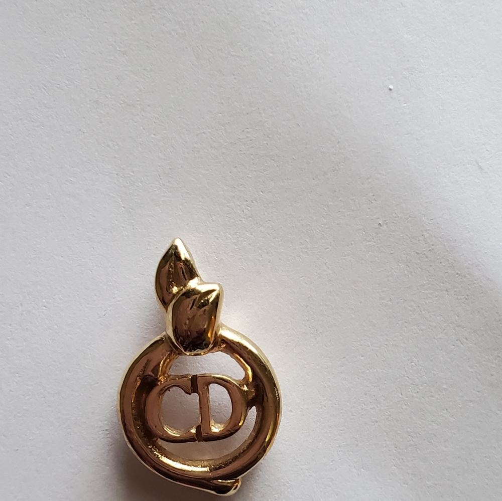 SOLD Christian Dior CD Logo Pendant Only